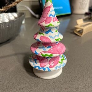 Lilly Pulitzer inspired lobstah roll ornament